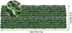 Siepe edera artificiale 1x3 metri - Copertura verde realistica - immagine 6