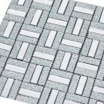 Piastrella in vetro pannello adesivo 30x30cm eleganza brillante argento - immagine 2