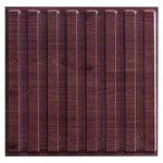 Pannello decorativo murale 3D in PVC per pareti 50x50cm legno scuro
