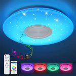 Plafoniera LED 62W RGB multicolore con cassa bluetooth