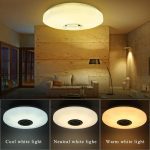 Plafoniera LED 62W RGB multicolore con cassa bluetooth - immagine 7