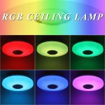 Plafoniera LED 62W RGB multicolore con cassa bluetooth - immagine 6