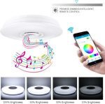 Plafoniera LED 62W RGB multicolore con cassa bluetooth - immagine 4