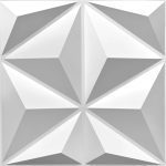 Pannello decorativo murale 3D in PVC per pareti 50x50cm forme