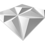 Pannello decorativo murale 3D in PVC per pareti 50x50cm forme - immagine 2