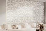 Pannello decorativo murale 3D in PVC per pareti 50x50cm forme - immagine 3