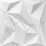 Pannello decorativo murale 3D in PVC per pareti 50x50cm marmo
