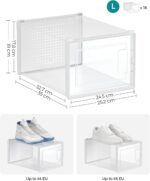 Scarpiera porta scarpe pieghevole scatola trasparente - immagine 4