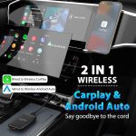 Adattatore wireless 2 in 1 CarPlay e Android auto Plug & Play Netflix YouTube - immagine 2