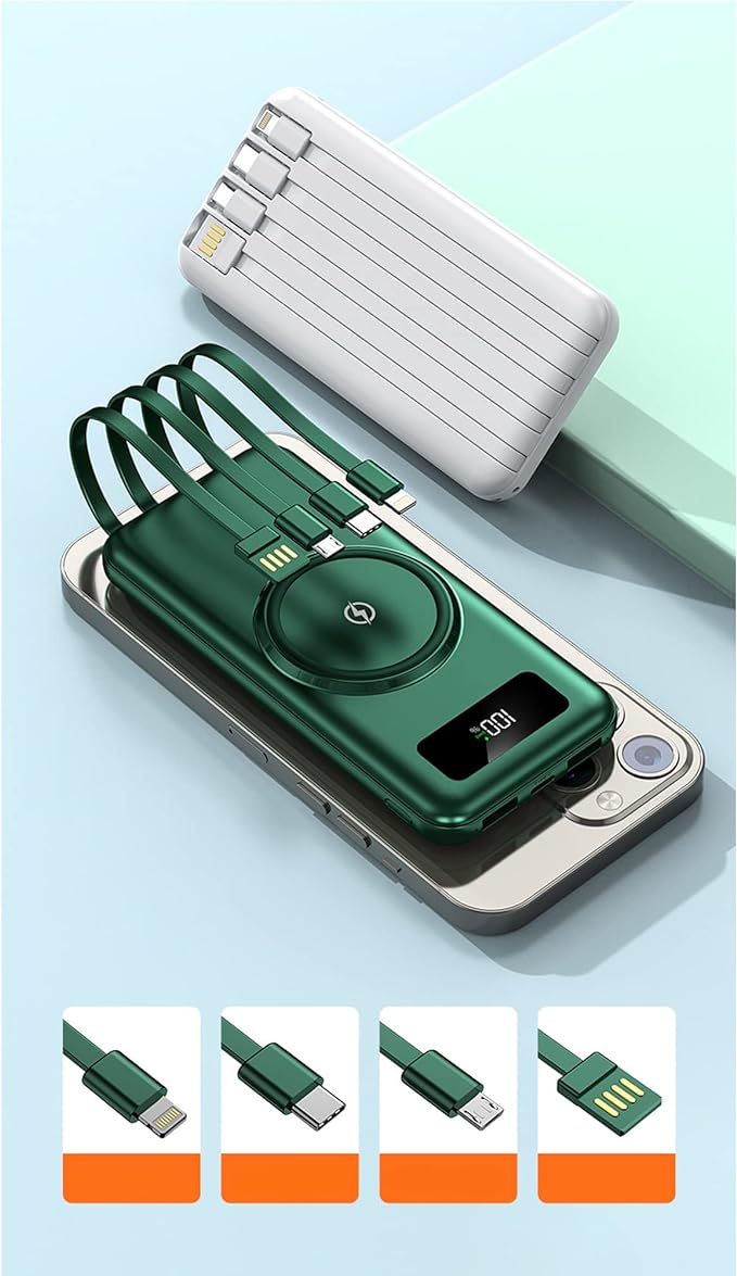 m2 Batteria esterna universale Power Bank 20.000 mAh + ricarica wireless 4 connessioni - immagine 1