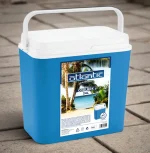 Refrigeratore per cibo da picnic da viaggio cool box blu 24 L grande isolato portatile da campeggio - immagine 2