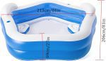 Piscina Gonfiabile Bestway con Sediolini 213x206x69 cm - immagine 7