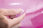 Piscina Gonfiabile a 3 Anelli Blu e Rosa - immagine 5
