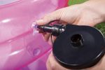 Piscina Gonfiabile a 3 Anelli Blu e Rosa - immagine 4