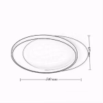 Plafoniera Da Soffitto Tonda 36 W Lampada Dimmerabile 3 Colorazioni Luce - immagine 2