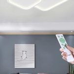 Plafoniera a led da interno moderna a soffitto forma quadrata lampada lampadario adatta per camera da letto salone soggiorno solotto cucina locali commerciali 60W