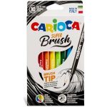 Pennarelli Colorati con Punta a Pennello, Punta Morbida e Flessibile, Ideali per Disegni Calligrafici, Lavabili, Colori Assortiti e Super Brillanti, 10/20 Pezzi