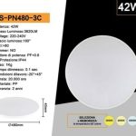 Lampada Led 42W Bianco(6500K) Giallo(3000K) Luce Fredda(4000K