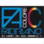 Album da disegno Fabriano FACOLORE 24x33cm 220 g/m(Multicolore)