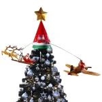 Puntale Albero di Natale Rotante con Luci e Suoni Mod.03