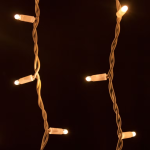Luci Natalizie - Stalattiti Luminose Luce Calda 300x100 cm - immagine 2