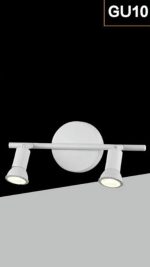 2 Porta Faretti da Soffitto Fino a 20W 30,5x10 cm