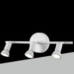 3 Porta Faretti da Soffitto Fino a 30W 40,5x10 cm