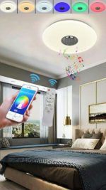 Plafoniera LED 420W Bluetooth RGB con Musica, Diametro 50 cm