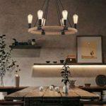 Lampadario Moderno 6 Attacchi E27 6x40W 60x100 cm