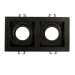 Porta Faretti LED Doppi colore nero