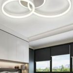 Plafoniera LED 42W 3 Anelli Luce Neutra o Fredda 62x40 cm