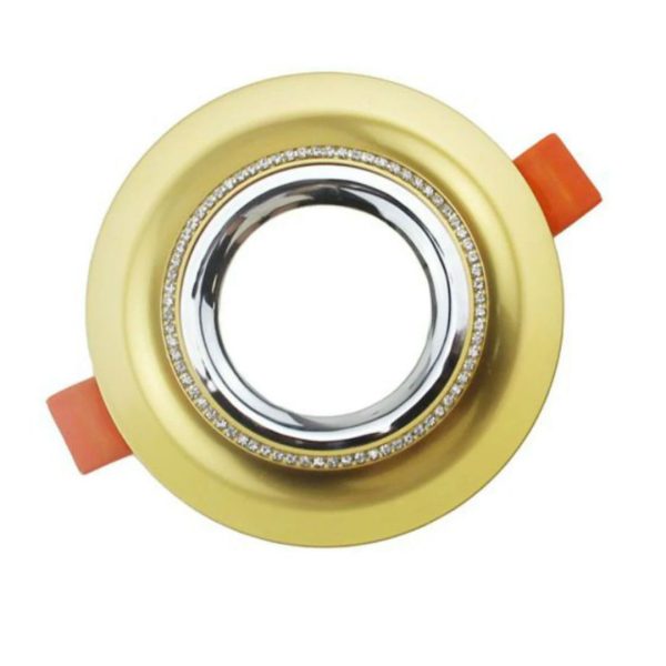 Porta Faretto LED Oro, Attacco GU10, 75 mm