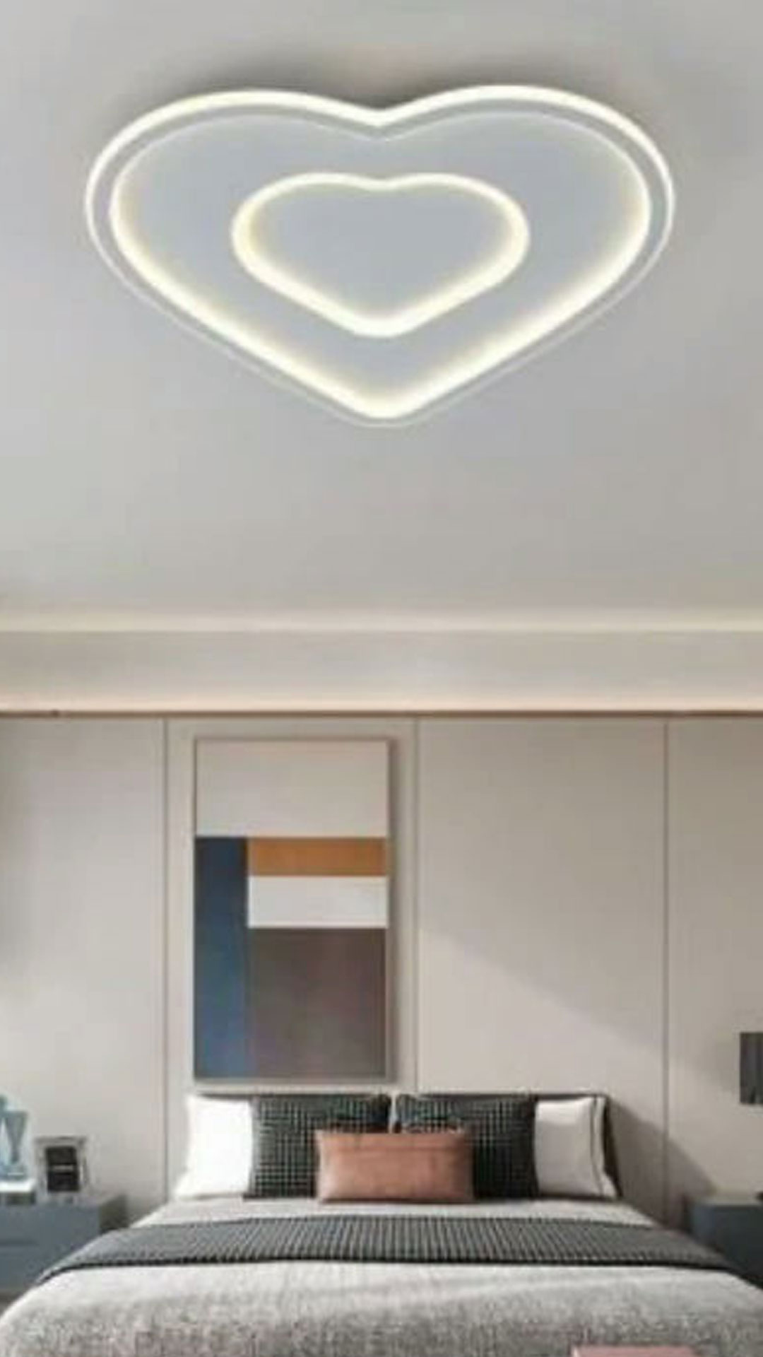 2 Lampadario LED 54W mod. Cuore Luce Calda o Neutra - immagine 1
