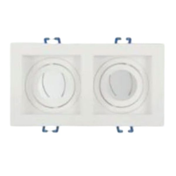 Porta Faretti LED Doppi colore bianco