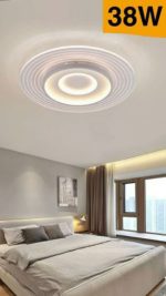 Plafoniera LED 38W Luce Calda, Neutra o Fredda, Diametro 50x5,5 cm