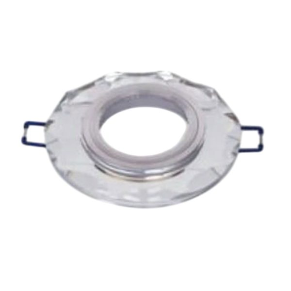 Porta Faretto LED da Incasso Diamantato GU10 60 mm Argento