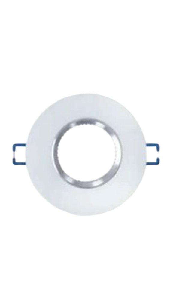 Porta Faretto LED Effetto CD GU10, 60 mm Bianco