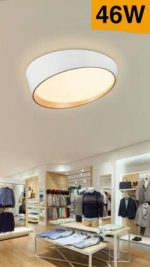 Plafoniera LED 46W, Oblò, Luce Calda, Neutra o Fredda, Diametro 50 cm