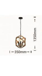 Lampadario Orbit Attacco E14 60W 35x135 cm - immagine 2