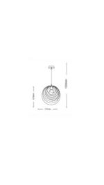 Lampadario da Salotto Attacco E27 60W Diametro 37 cm - immagine 2