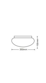 Plafoniera LED 350 mm Colore Caldo e Freddo 3000-6500K 36W - immagine 2