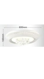 Plafoniera LED Lussuosa 166W Luce Variabile con Telecomando 3000-6500K - immagine 2