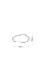 Plafoniera LED 43W Nuvola, Luce Calda o Fredda, 50x46 cm - immagine 3