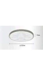 Plafoniera LED 60W Bluetooth a Tonalità Variabile 3000-6500K, Diametro 50 cm - immagine 2