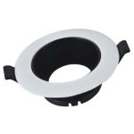 Porta Faretto Nero ad Incasso Orientabile GU10, 70 mm