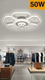 Plafoniera LED 50W Luce Calda, Neutra o Fredda, Diametro 50 cm