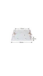 Faretto LED Quadrato 2 Agganci Luce Calda 9x9 cm 3W - immagine 2