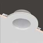 Porta Faretto in Gesso Attacco GU10 Diametro 12 cm Mod.010