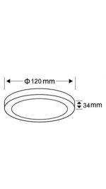 Plafoniera LED a Tonalità Variabile 12x12 cm 6W - immagine 4