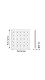 Pannello LED Luce Neutra o Fredda 4500/6500K 59,5x59,5 cm 40W - immagine 2